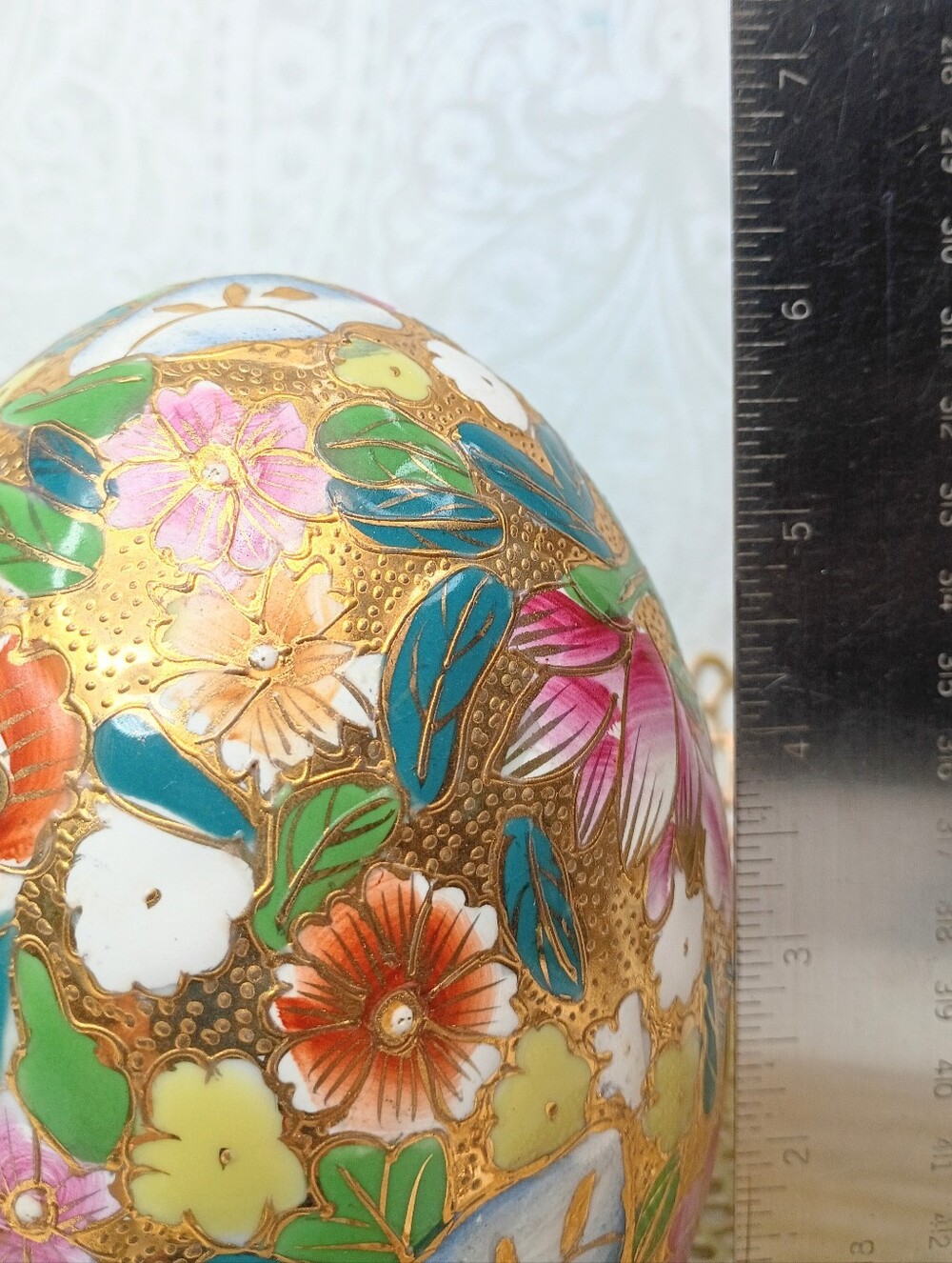 Japanese Moriage Ceramic Eggs - Picture 8 of 8